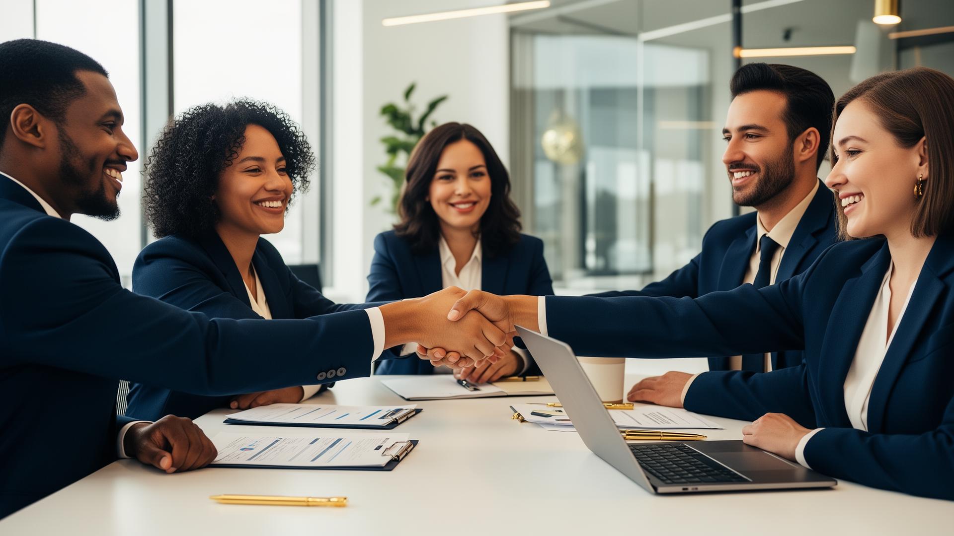 Clients meeting with their CPA
